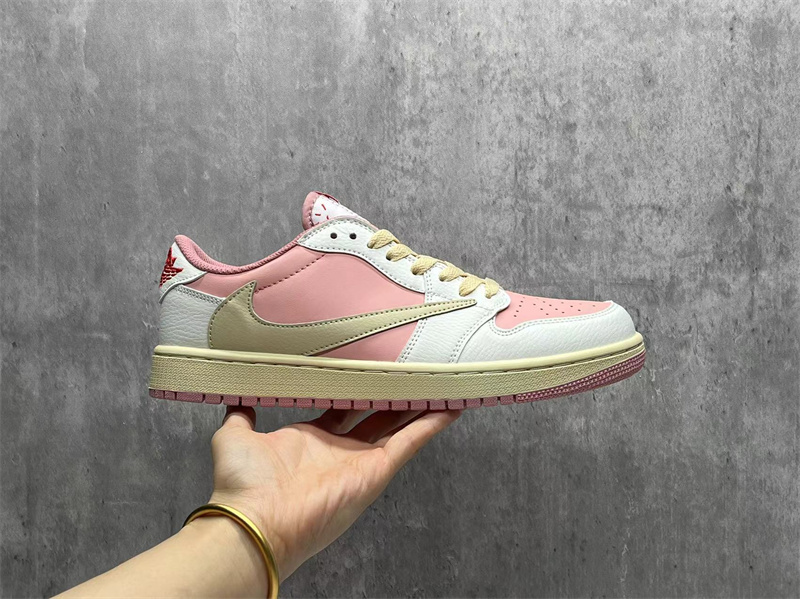 Women's Running Weapon Air Jordan 1 Pink/White Shoes 0481 Women's Running Weapon Air Jordan 1 Pink/White Shoes 0481